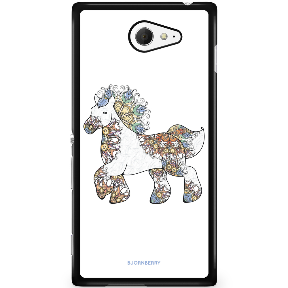 Sony Xperia M2 Aqua Case - Flower Unicorn