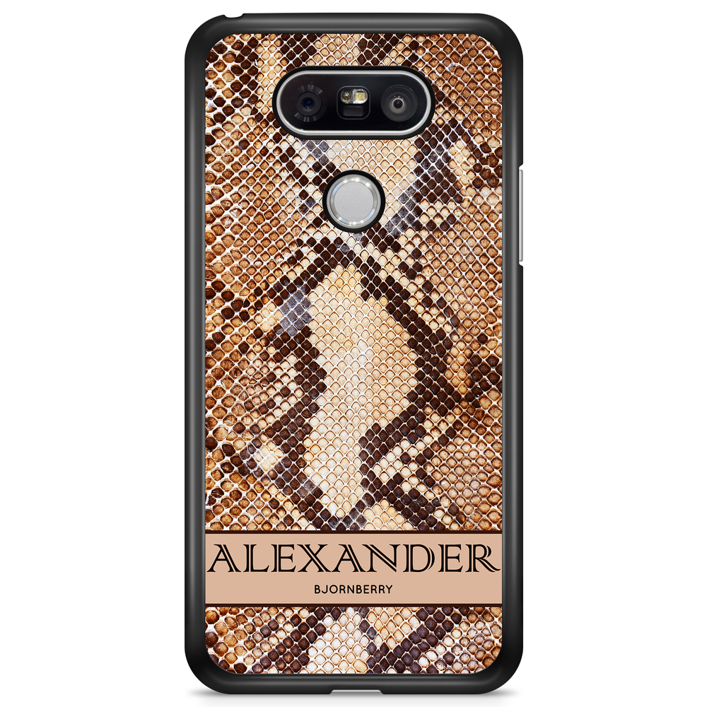 LG G5 Case Custom - Brown Snake Name