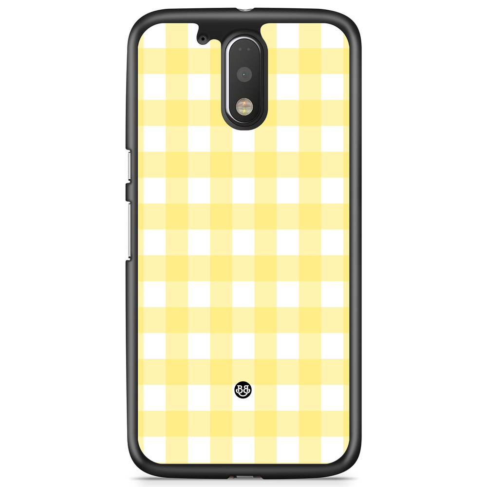 Moto G4/G4 Plus Case - SUMMER GARDEN - Lemon Check