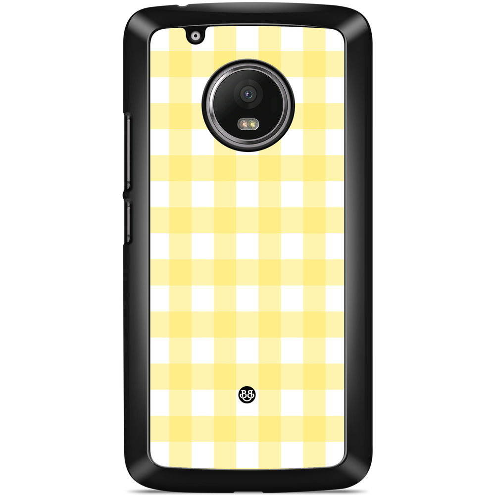 Moto G5 Plus Case - SUMMER GARDEN - Lemon Check