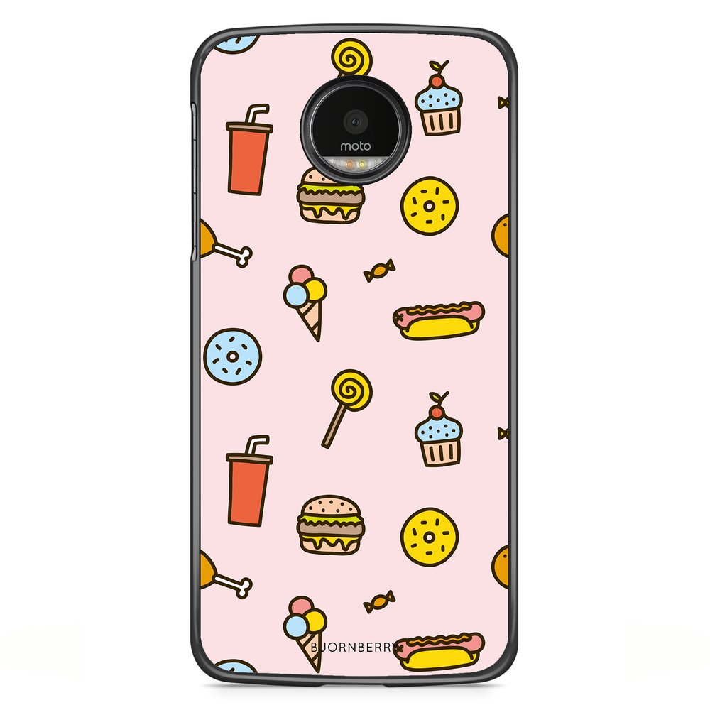 Motorola Moto G5S Plus Case - Junk Food Pattern