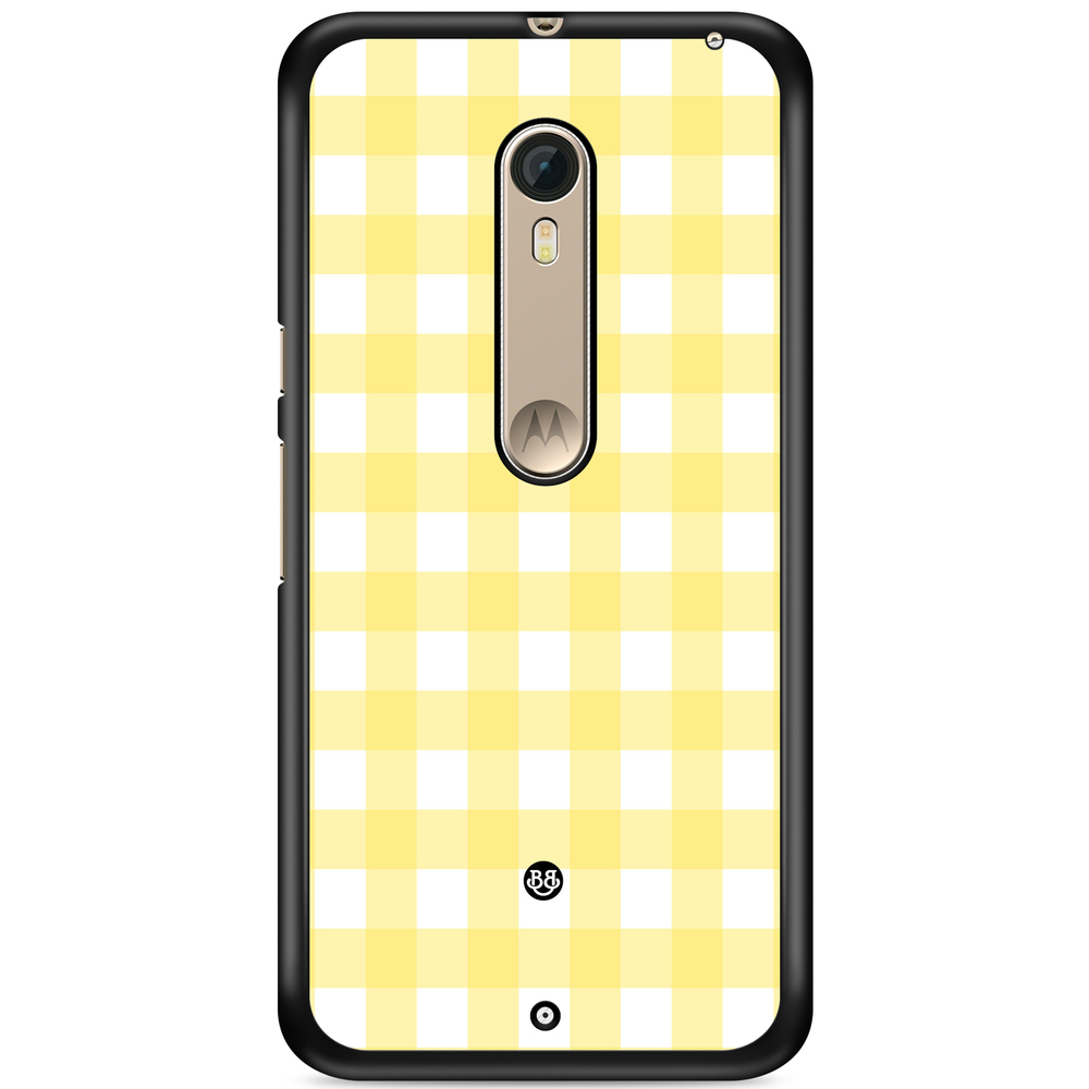 Moto X Style Case - SUMMER GARDEN - Lemon Check