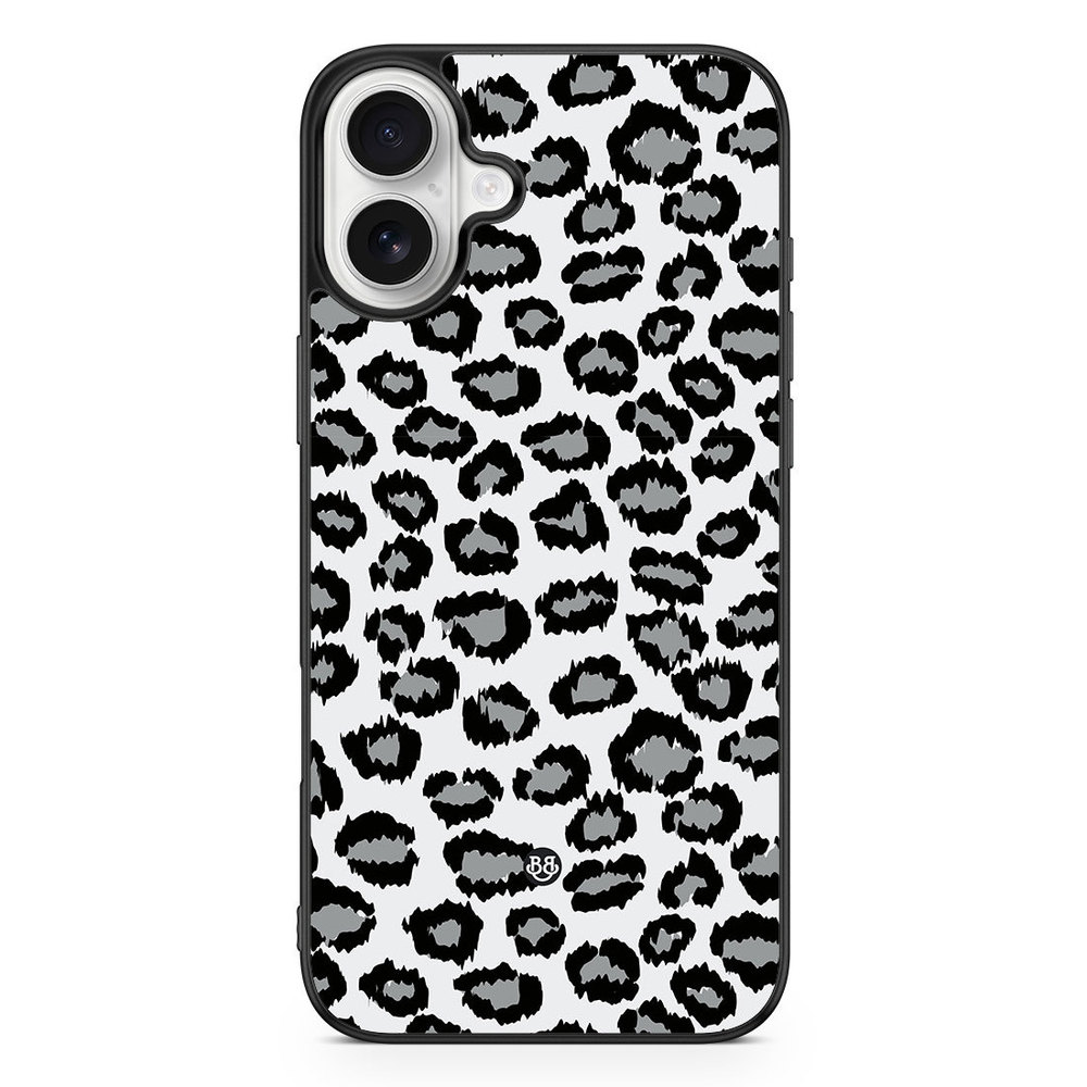 iPhone 16 Plus Skal - Grå Leopard