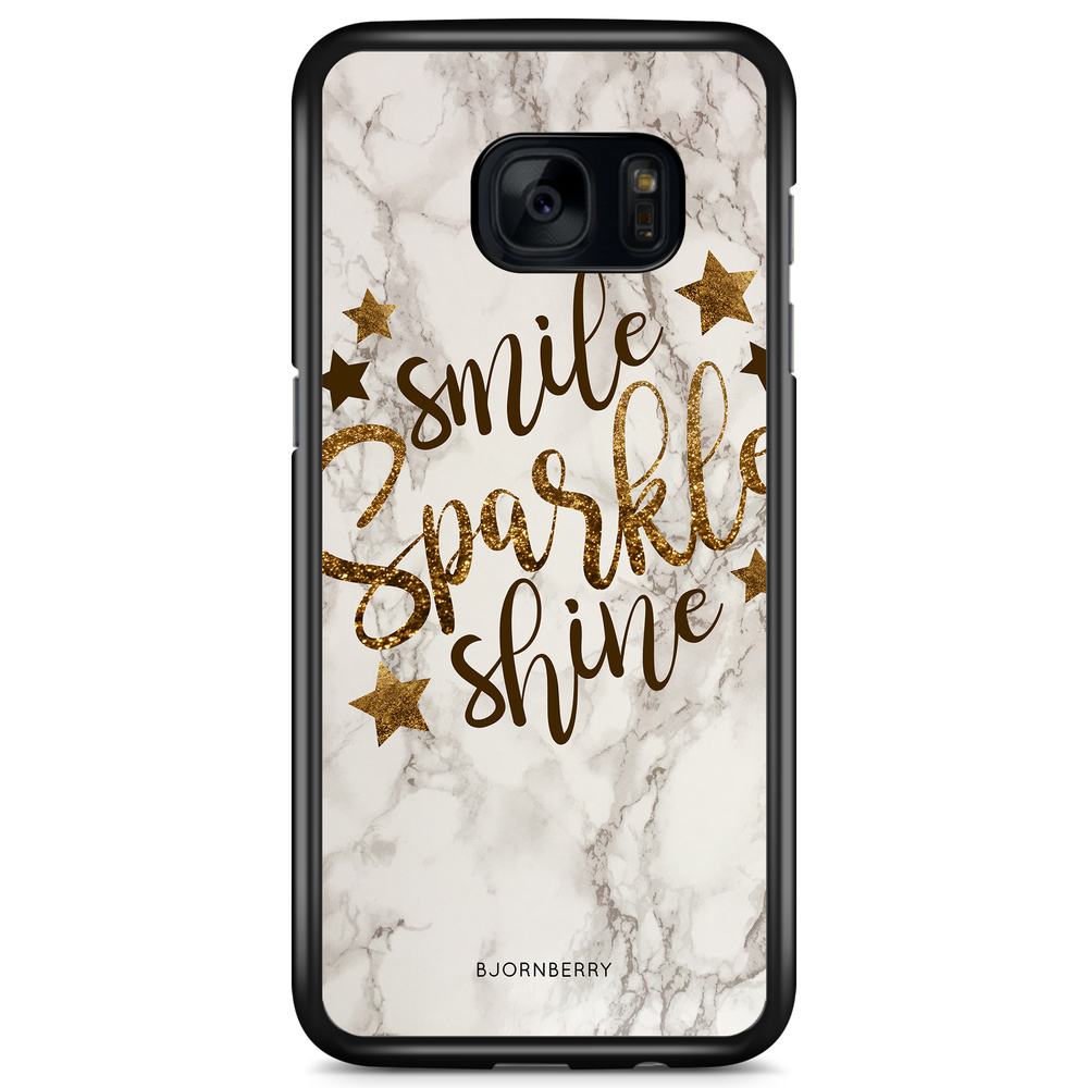 Samsung Galaxy S7 Edge Case - Smile,Sparkle,Shine