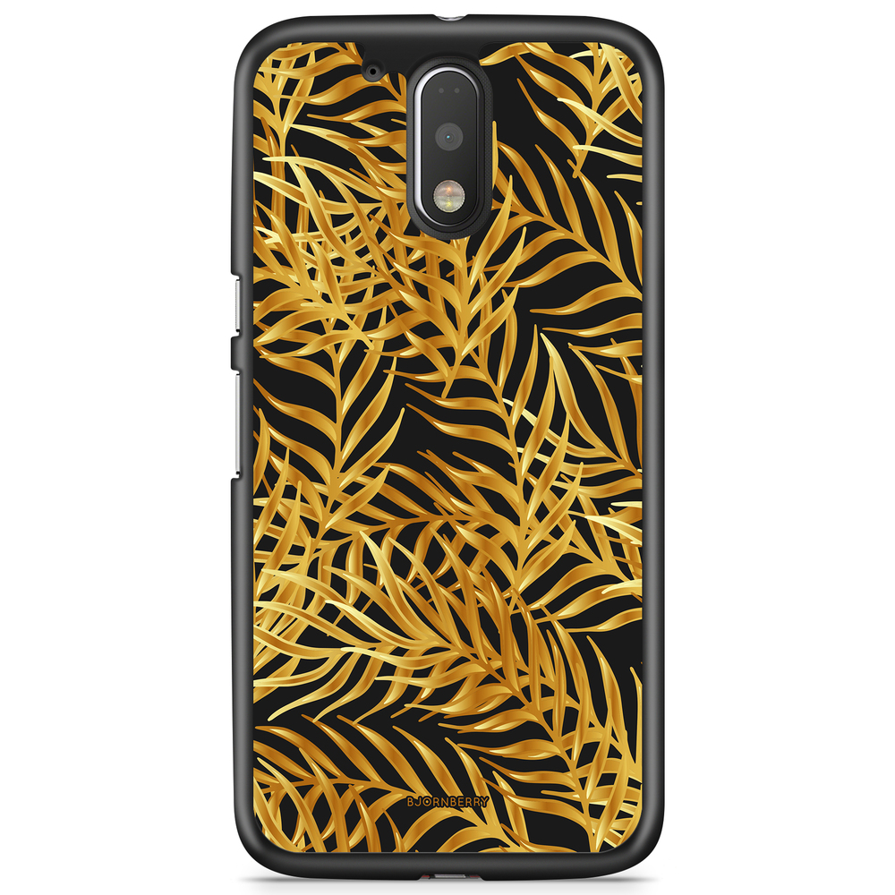 Moto G4/G4 Plus Case - Gold Palm