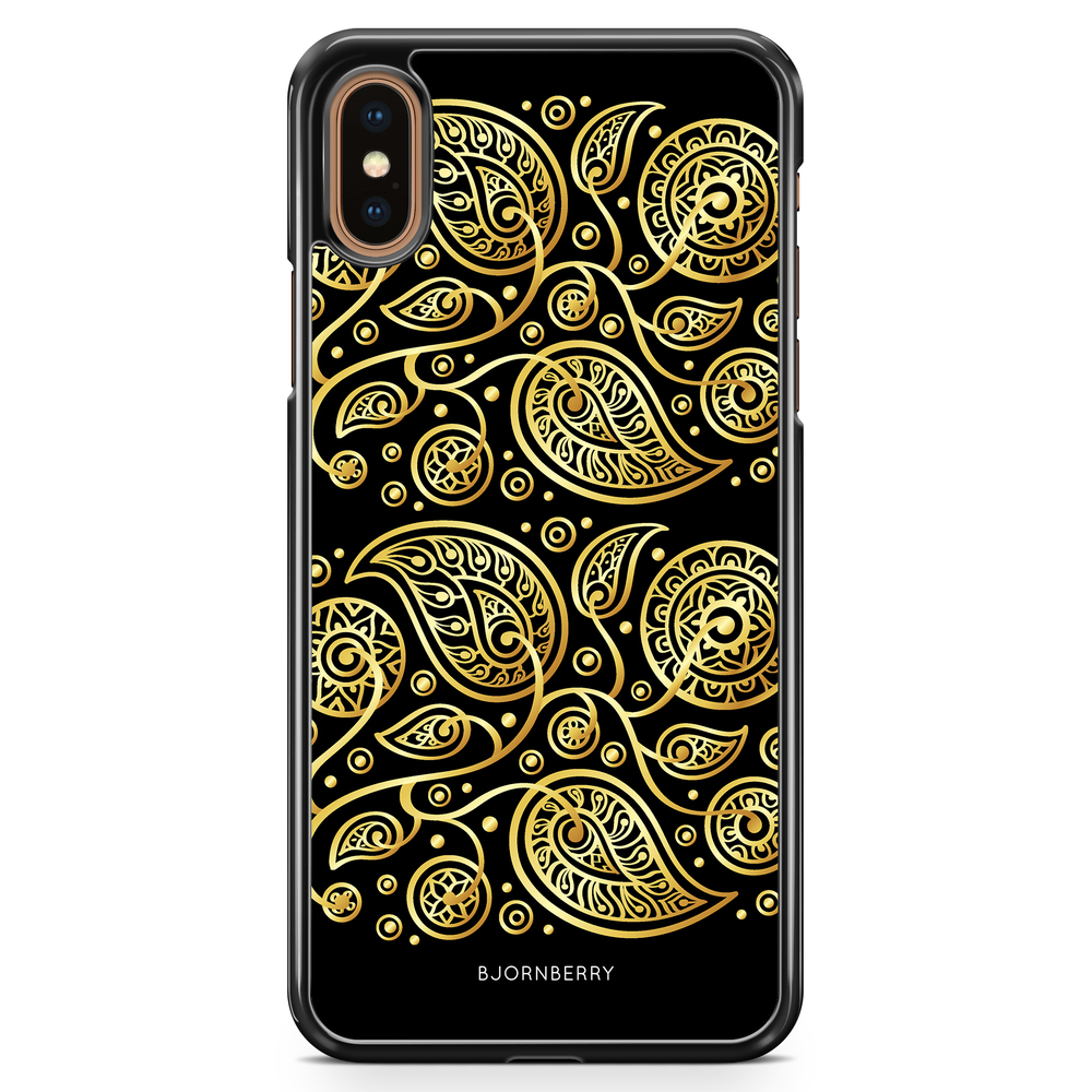 iPhone XS Max Case - Gold Flowers
