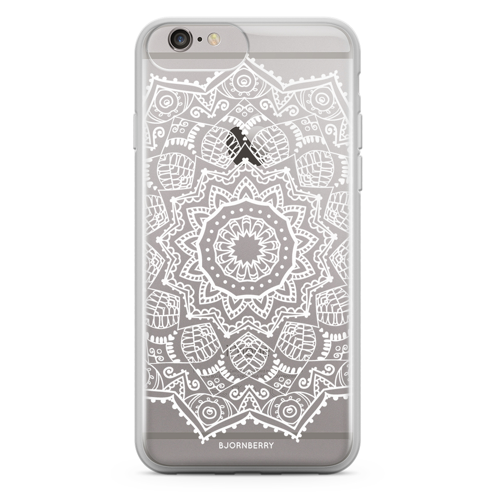 iPhone 6 Plus/6s Plus Fashion Case - White Mandala