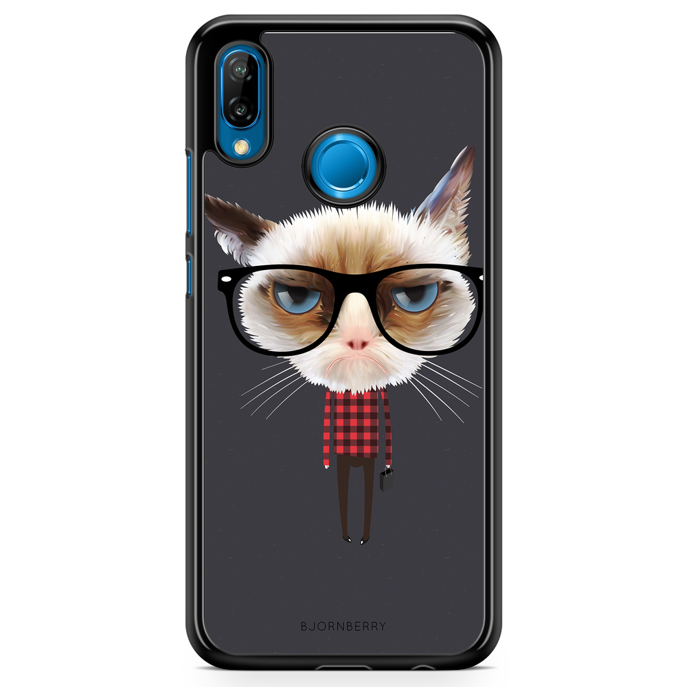 Huawei P20 Lite Case - Hipster Cat