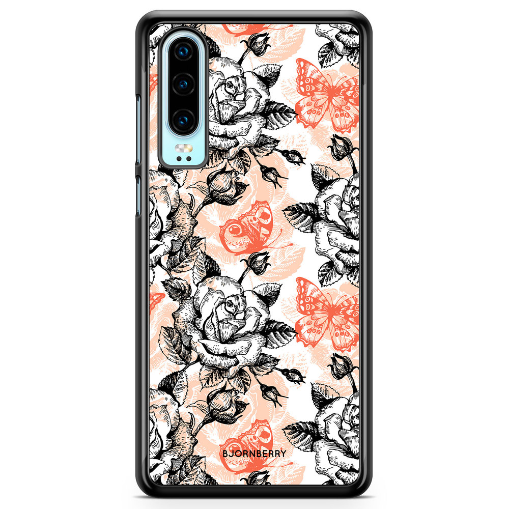 Huawei P30 Case - Roses & Butterflies