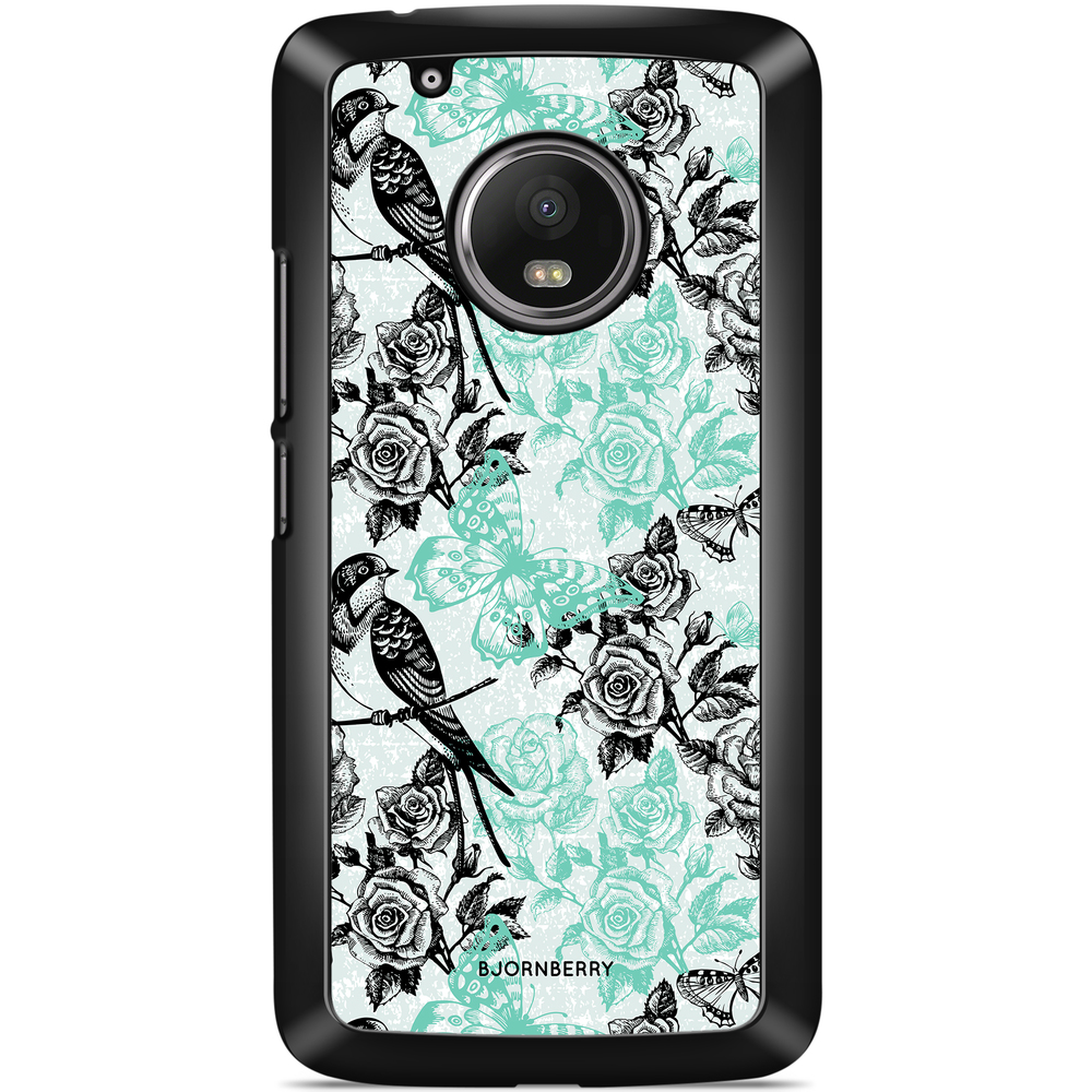 Moto G5 Plus Case - Birds & Roses