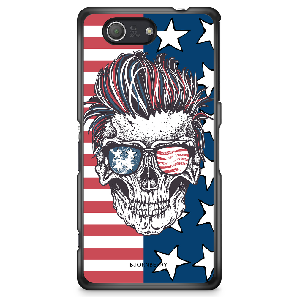 Sony Xperia Z3 Compact Case - USA Skull