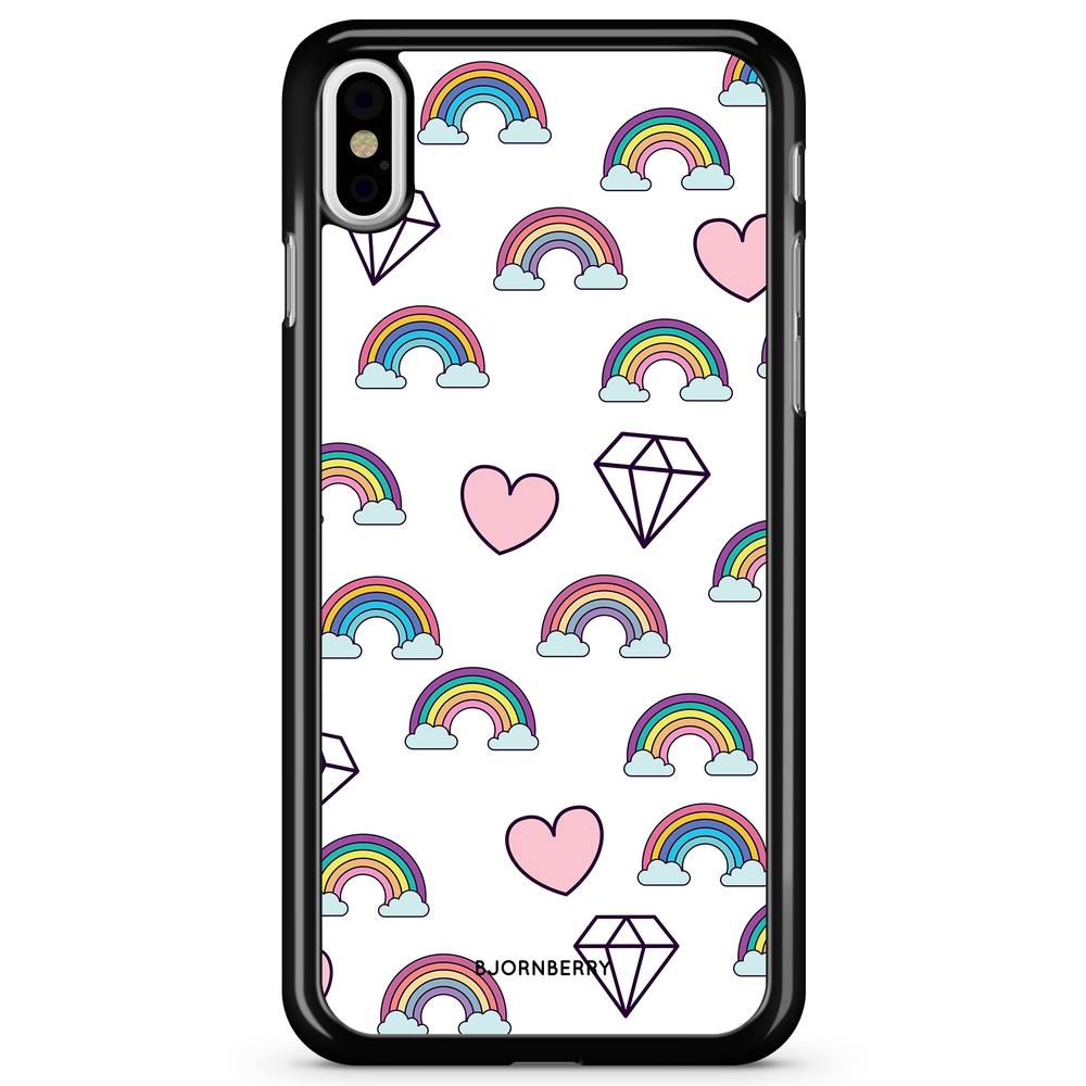 iPhone X / XS Case - Rainbows & Diamonds