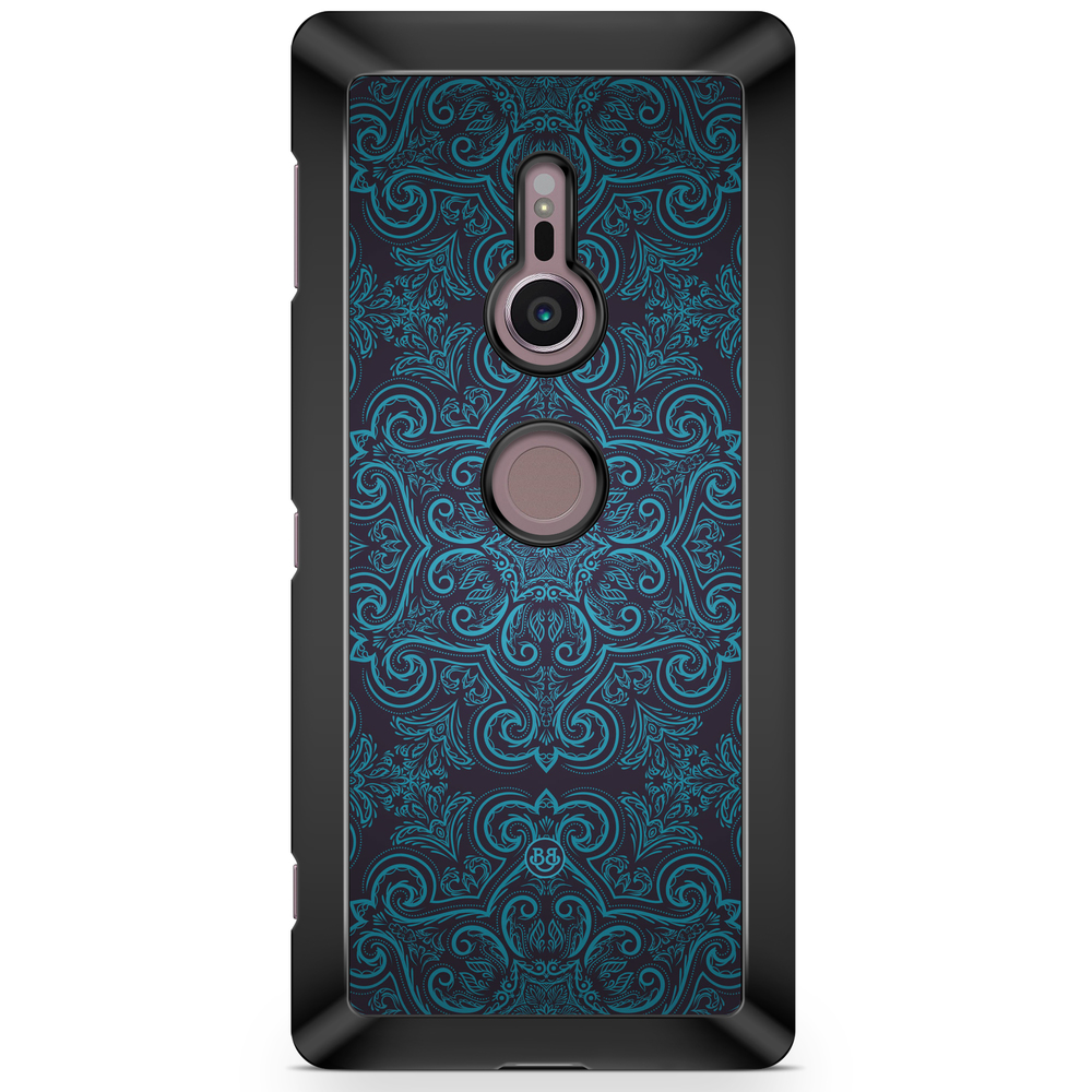Sony Xperia XZ2 Case  - Blue Retro Pattern