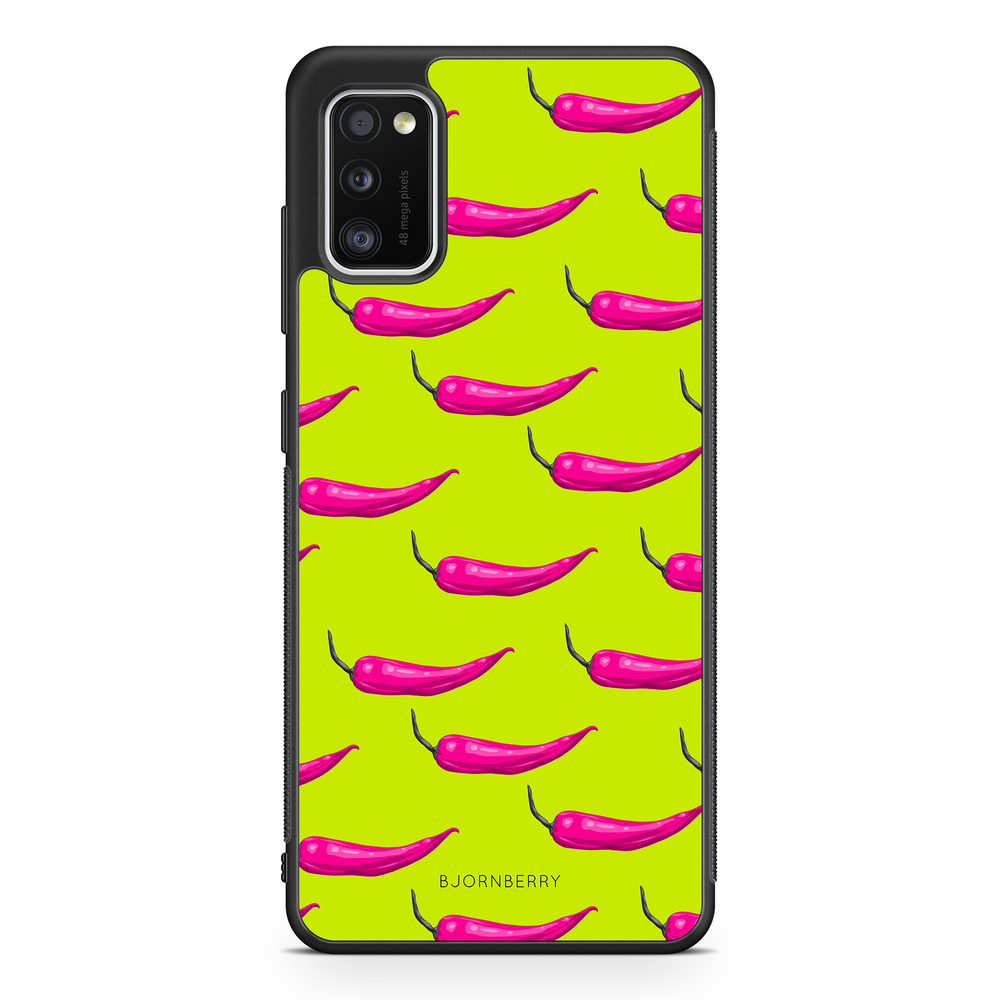 Samsung Galaxy A41 Case - Chilli Pattern