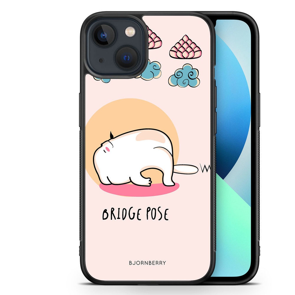 iPhone 13 Mini Case - Yoga Cat Bridge Pose