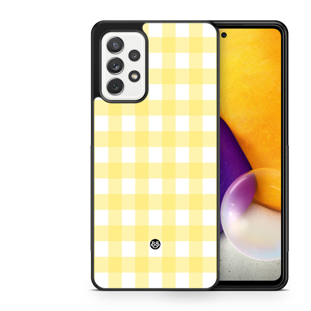 Samsung Galaxy A52/A52s 5G Case - SUMMER GARDEN - Lemon Check