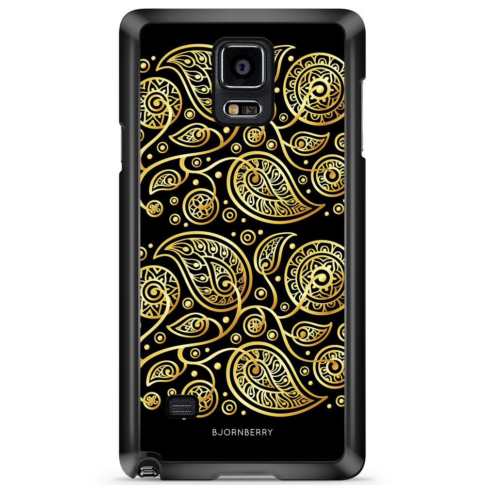 Samsung Galaxy Note 4 Case - Gold Flowers