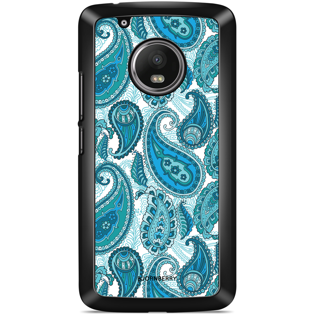 Moto G5 Plus Case - Blue Paisley