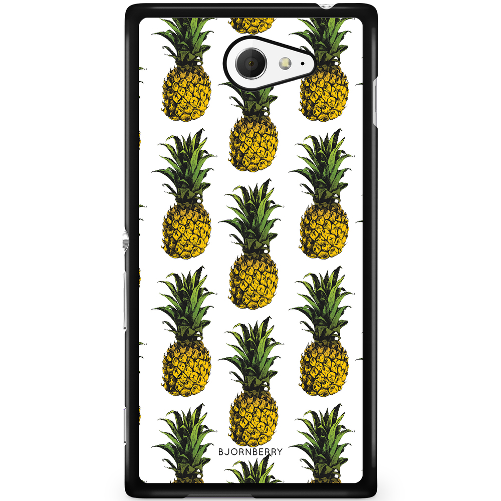 Sony Xperia M2 Aqua Case - Pineapple Pattern