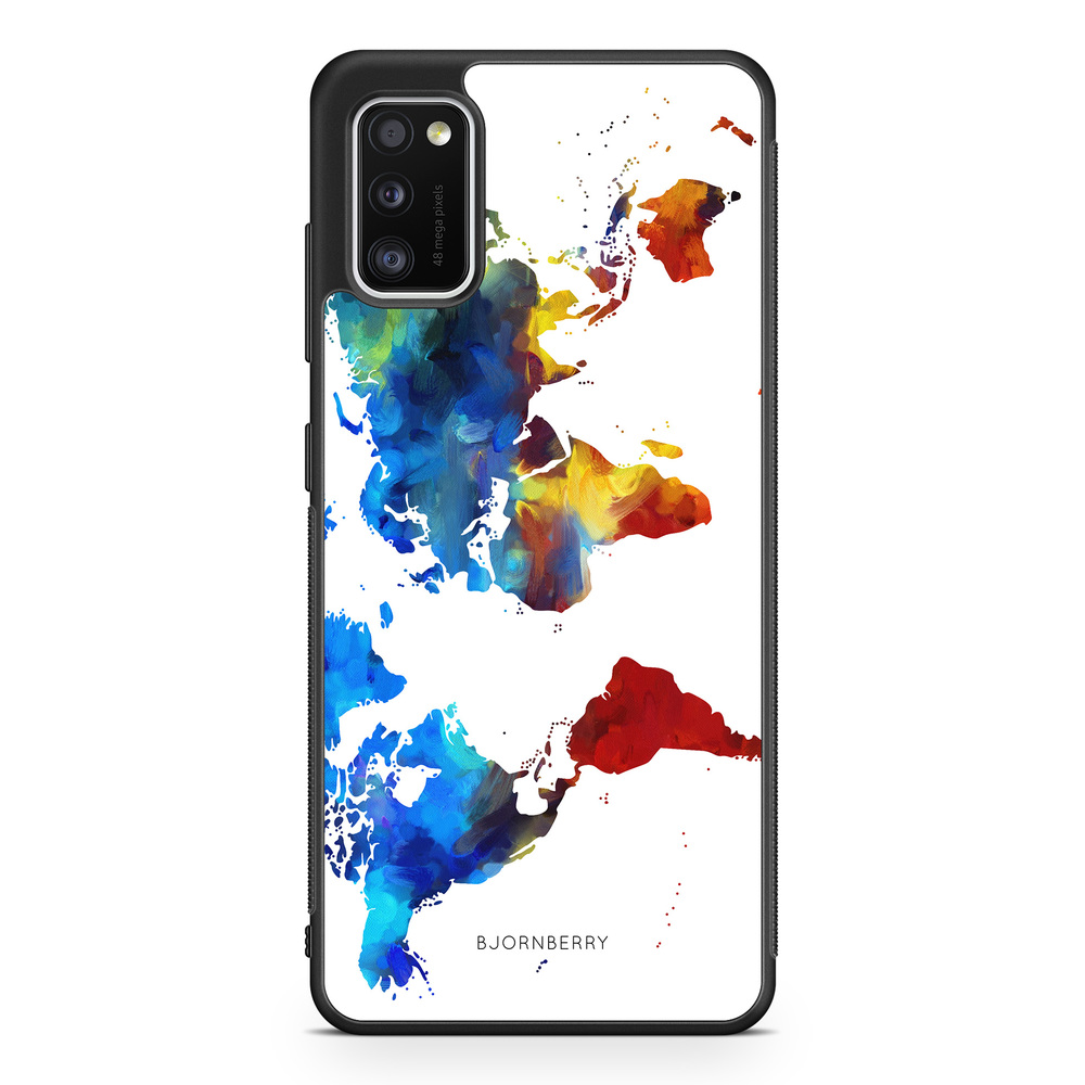 Samsung Galaxy A41 Case - World Map