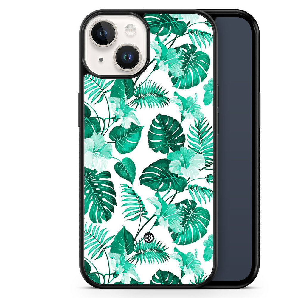iPhone 14 Case - Turquoise Flowers