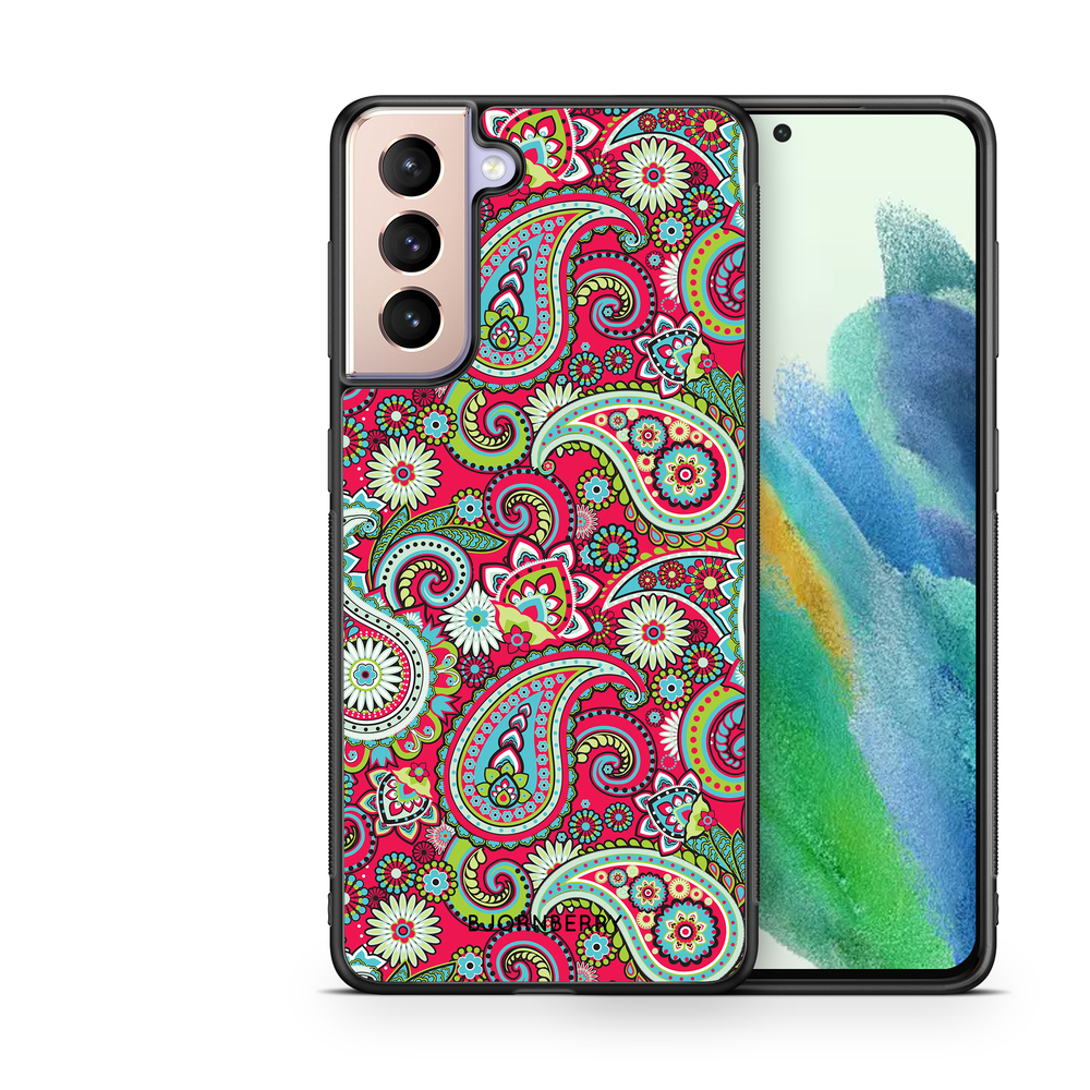 Samsung Galaxy S21 FE 5G Case - Red Paisley