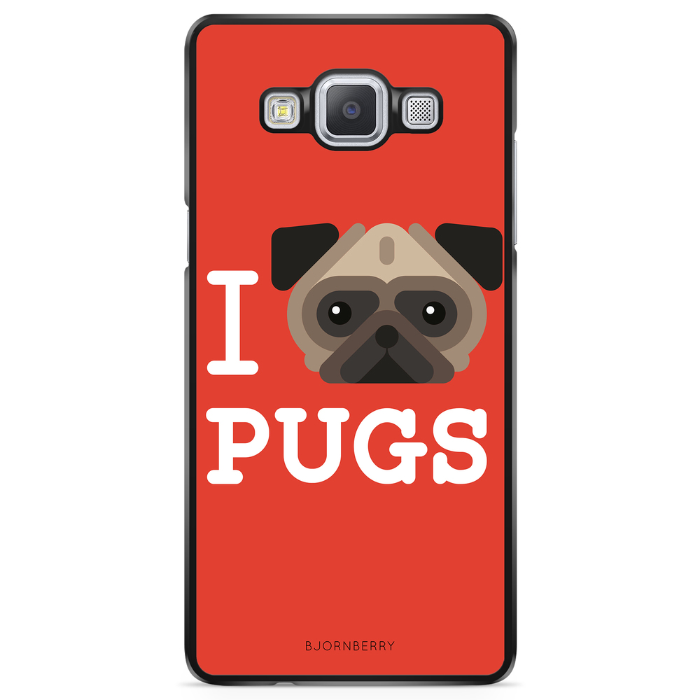 Samsung Galaxy A5 (2015) Case - I Love Pugs