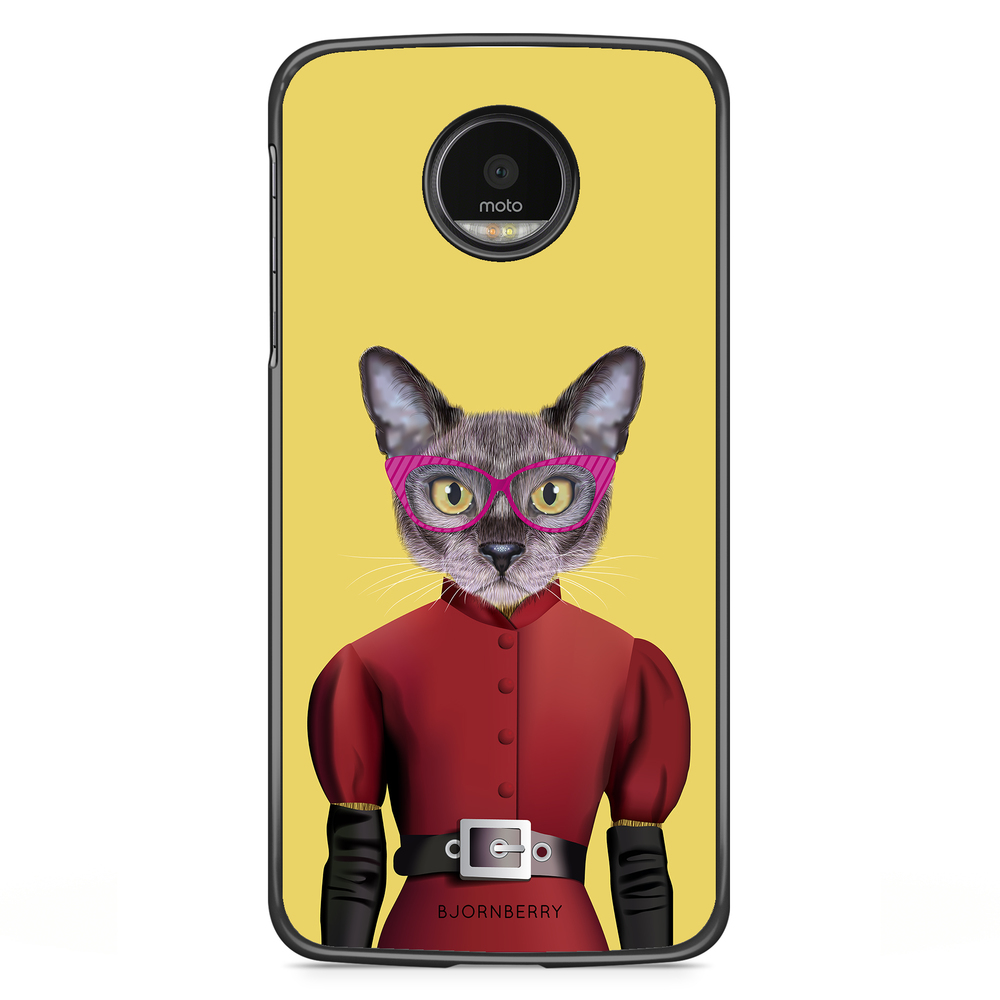Motorola Moto G5S Plus Case - Hipster Cat