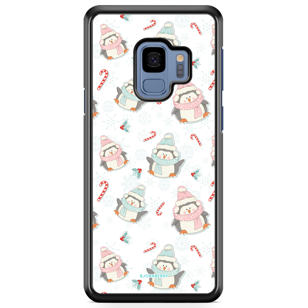 Samsung Galaxy S9 Case - Christmas Penguins