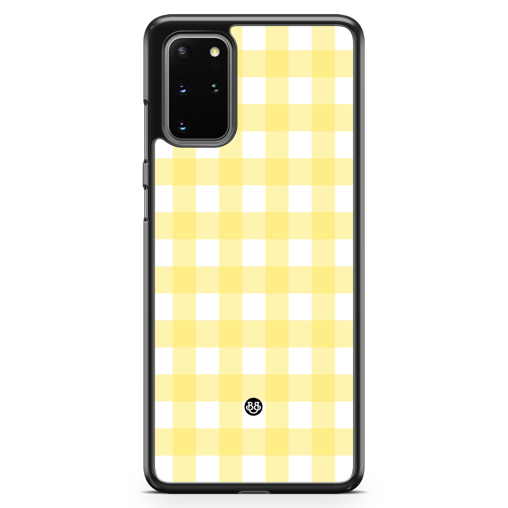 Samsung Galaxy S20 Plus Case - SUMMER GARDEN - Lemon Check