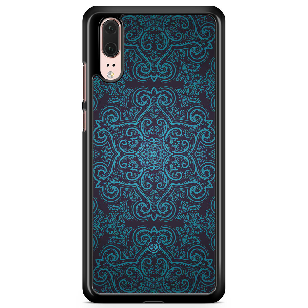 Huawei P20 Case - Blue Retro Pattern