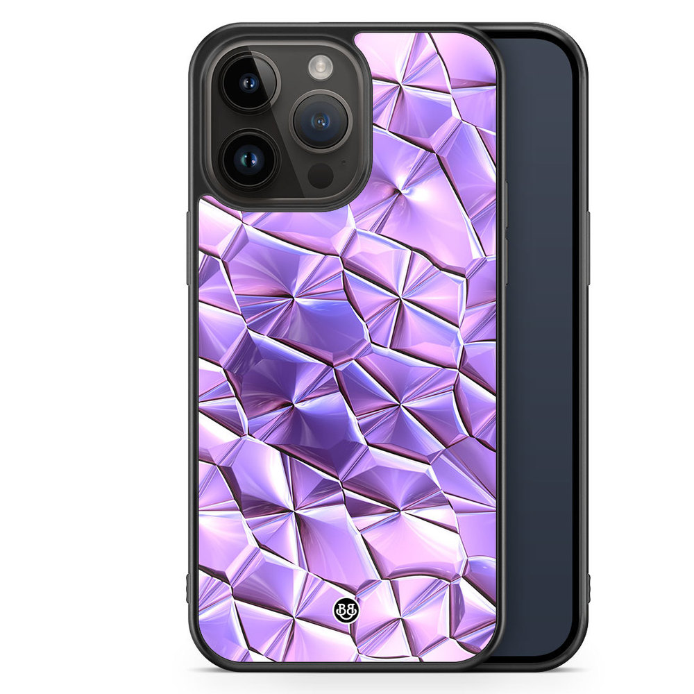 iPhone 14 Pro Max Case - Purple Crystal