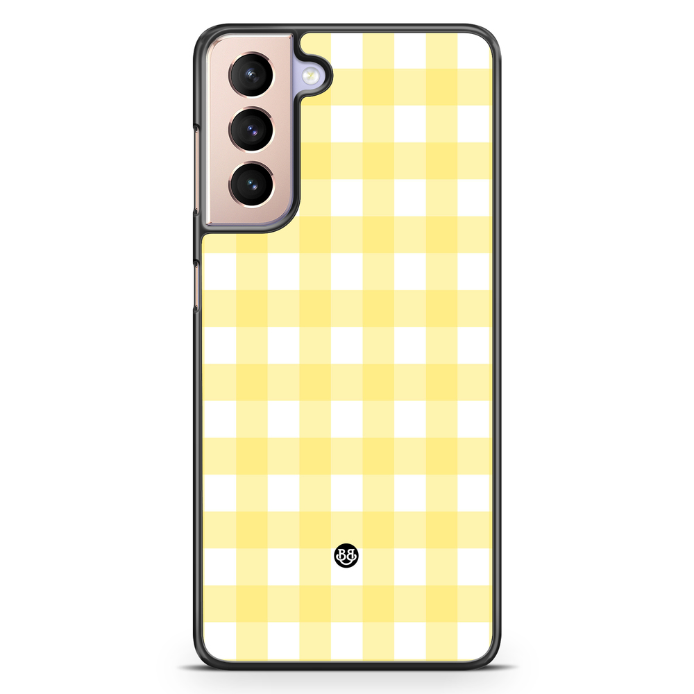 Samsung Galaxy S21 Case - SUMMER GARDEN - Lemon Check