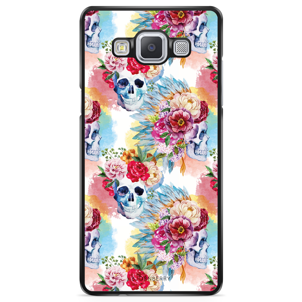 Samsung Galaxy A5 (2015) Case - Skulls And Flowers
