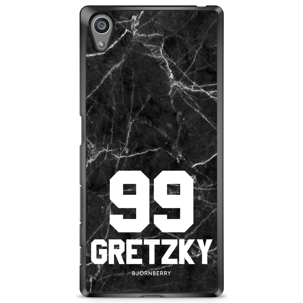 Sony Xperia Z5 Premium Case Custom - Black Marble Number
