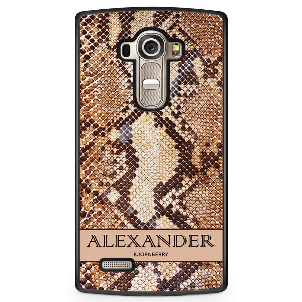 LG G4 Case Custom - Brown Snake Name