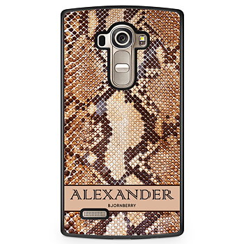 LG G4 Skal Custom - Brun Orm Namn
