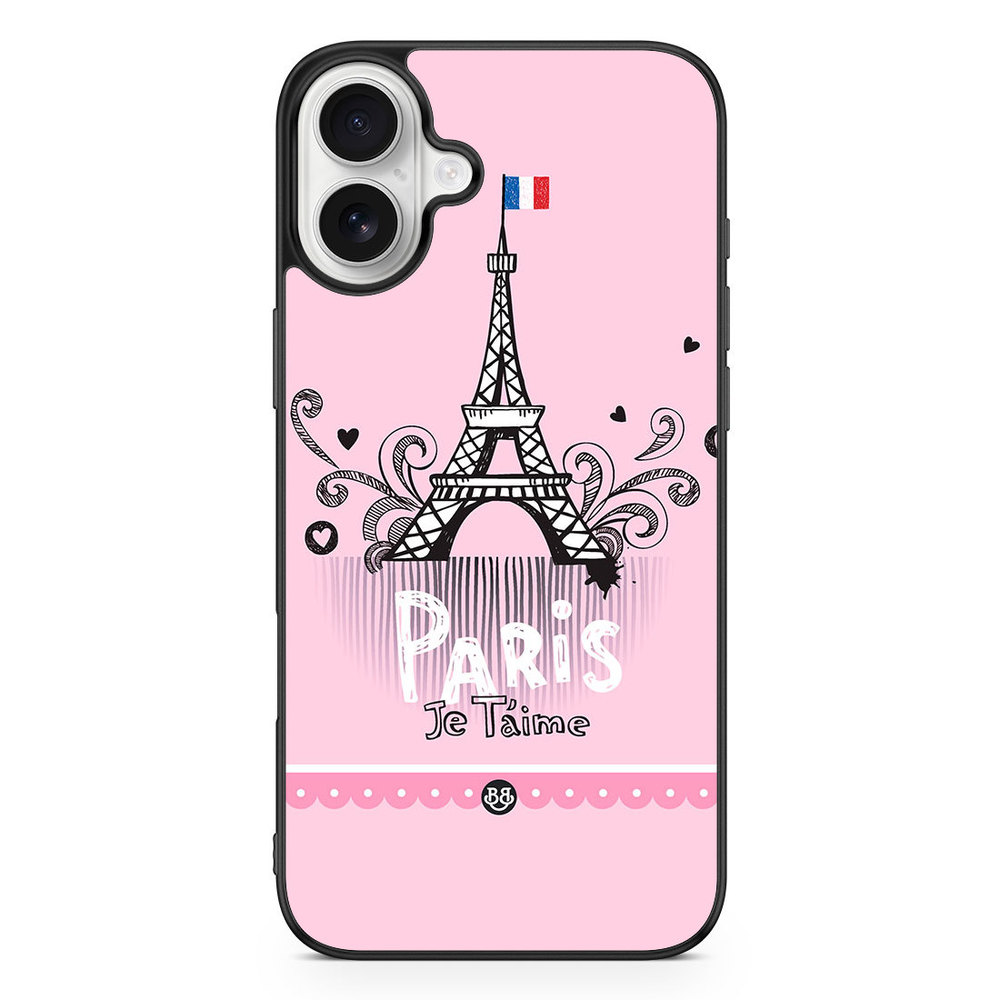 iPhone 16 Plus Case - Paris je taime