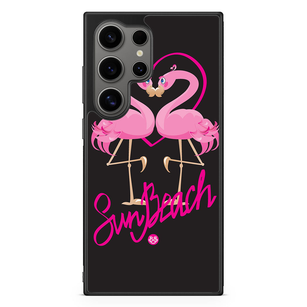 Samsung Galaxy S24 Ultra Case - Sun Beach Flamingo