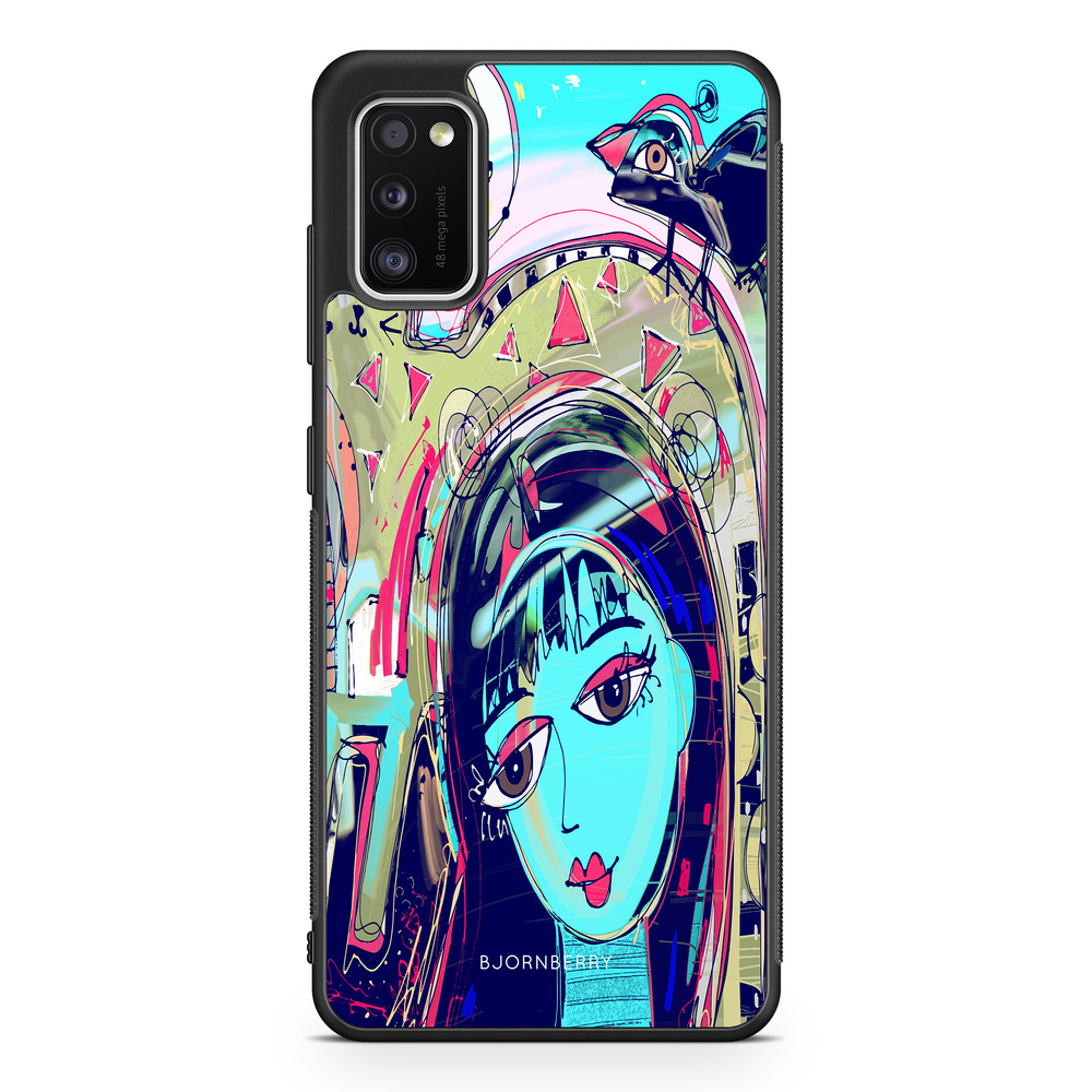 Samsung Galaxy A41 Case - Abstract Cat