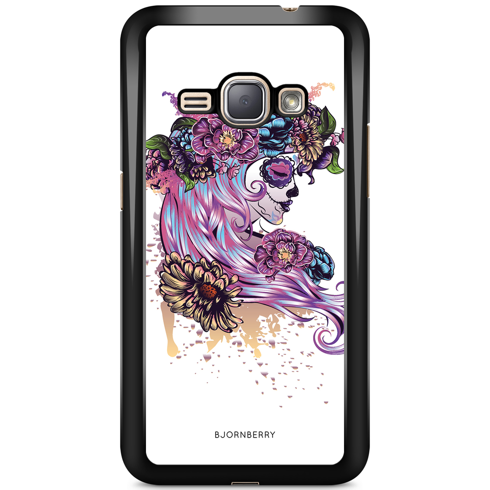 Samsung Galaxy J1 (2016) Case - Skull Girl Flowers