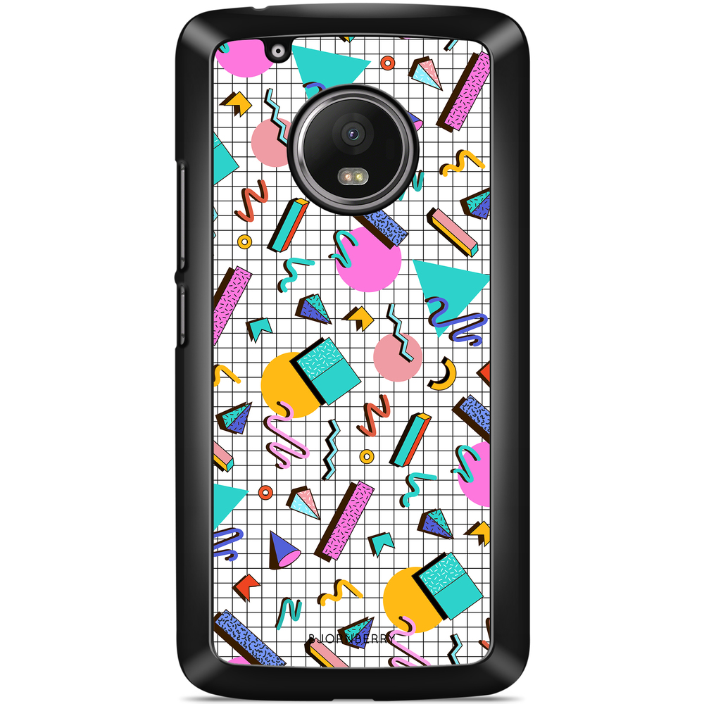 Moto G5 Plus Case - 80s Pattern