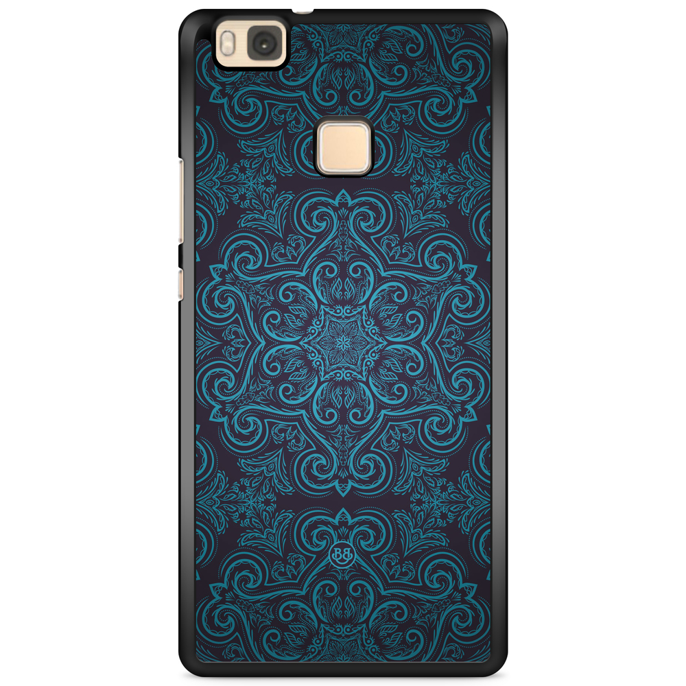 Huawei P9 Lite Case - Blue Retro Pattern