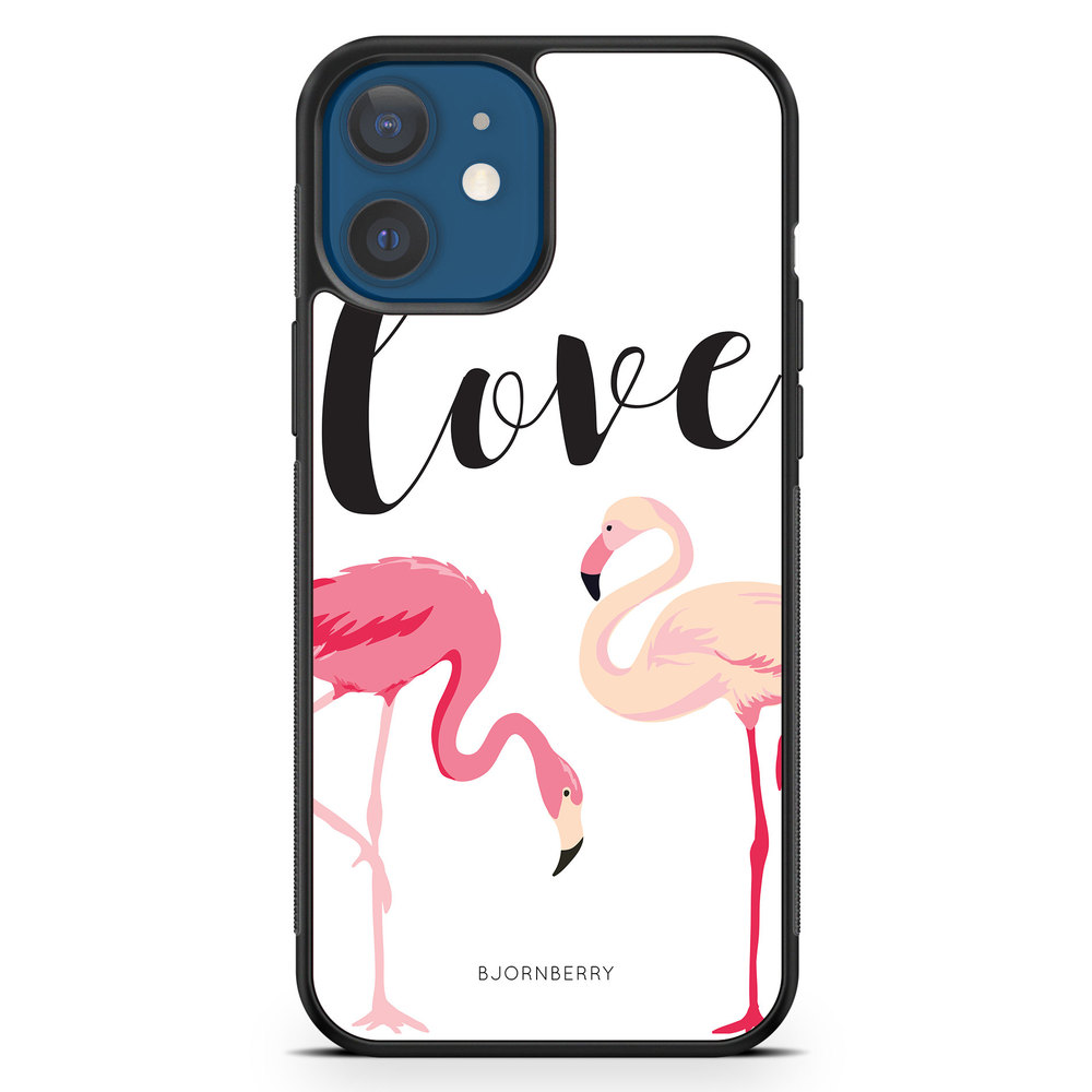 iPhone 12 Case - Love Flamingo