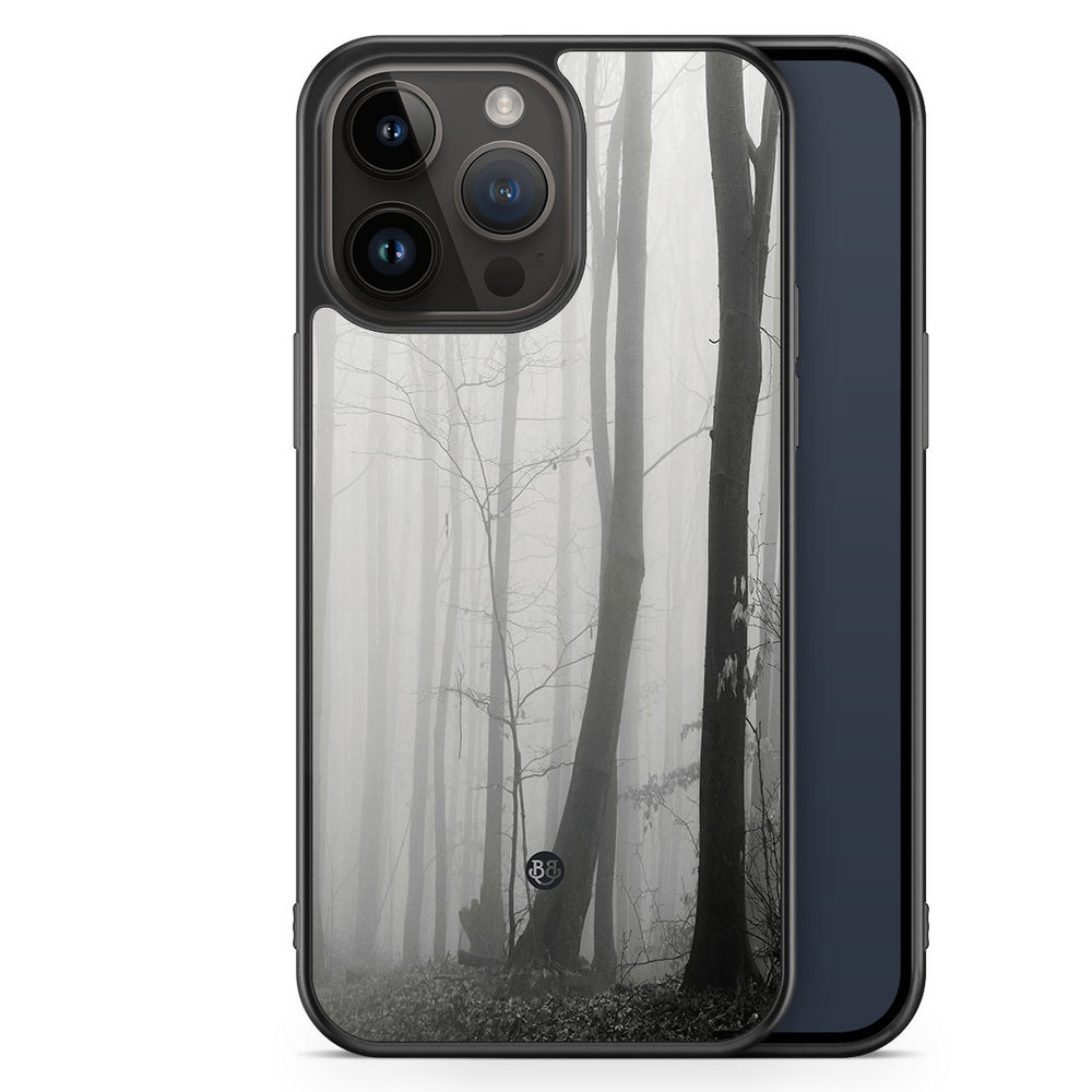 iPhone 14 Pro Max Case - Black/White Autumn