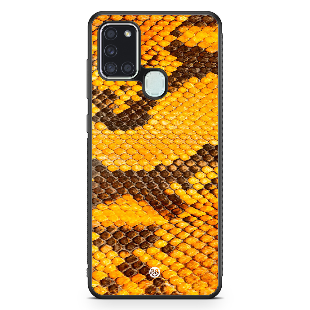 Samsung Galaxy A21s Case - Yellow Snake