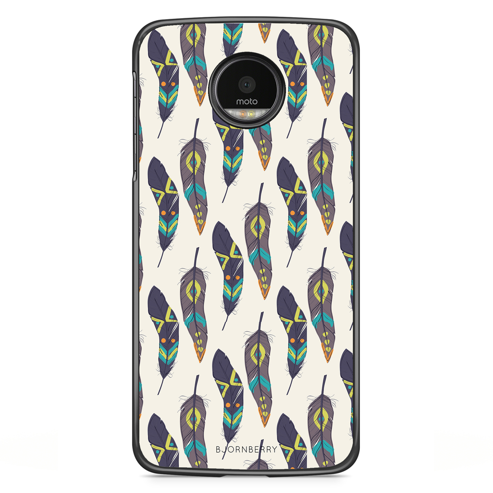 Motorola Moto G5S Plus Case - Ethnic Feathers