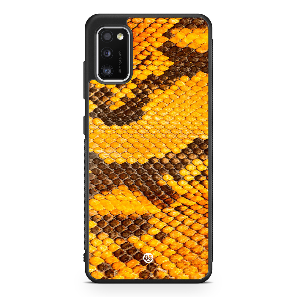 Samsung Galaxy A41 Case - Yellow Snake