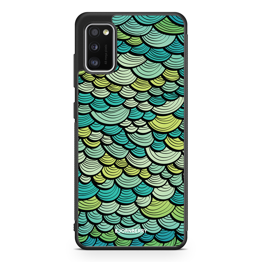 Samsung Galaxy A41 Case - Green Mermaid Scales