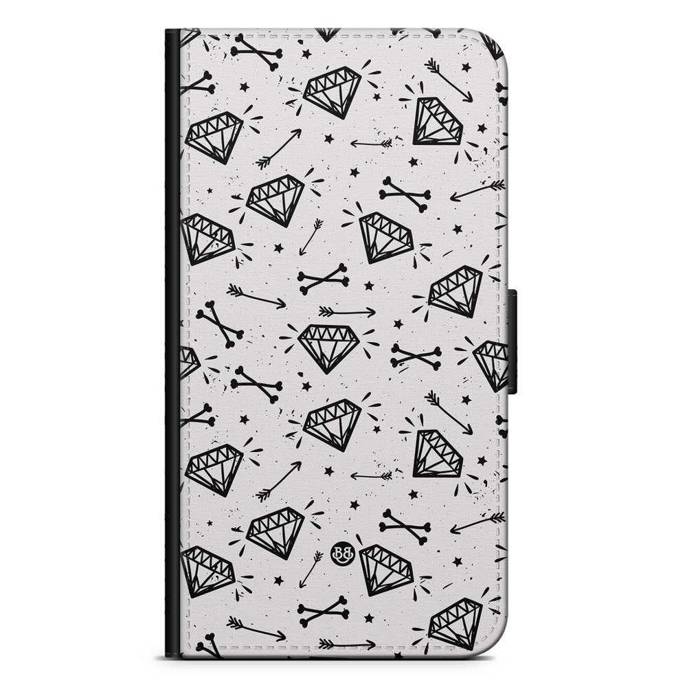 Motorola Edge 30 Pro Wallet Case - Diamond Pattern